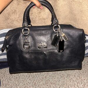 Coach Midnight Black Satchel